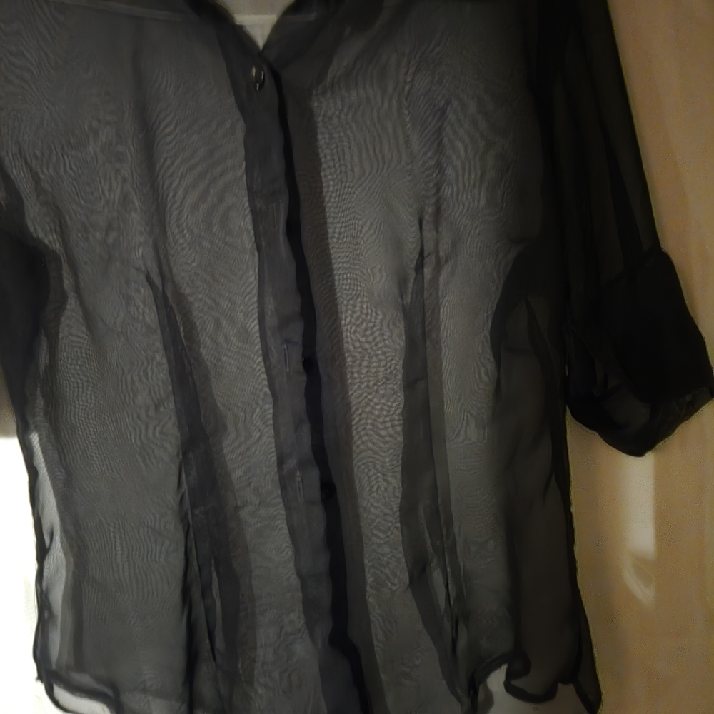 Sheer Black Blouse